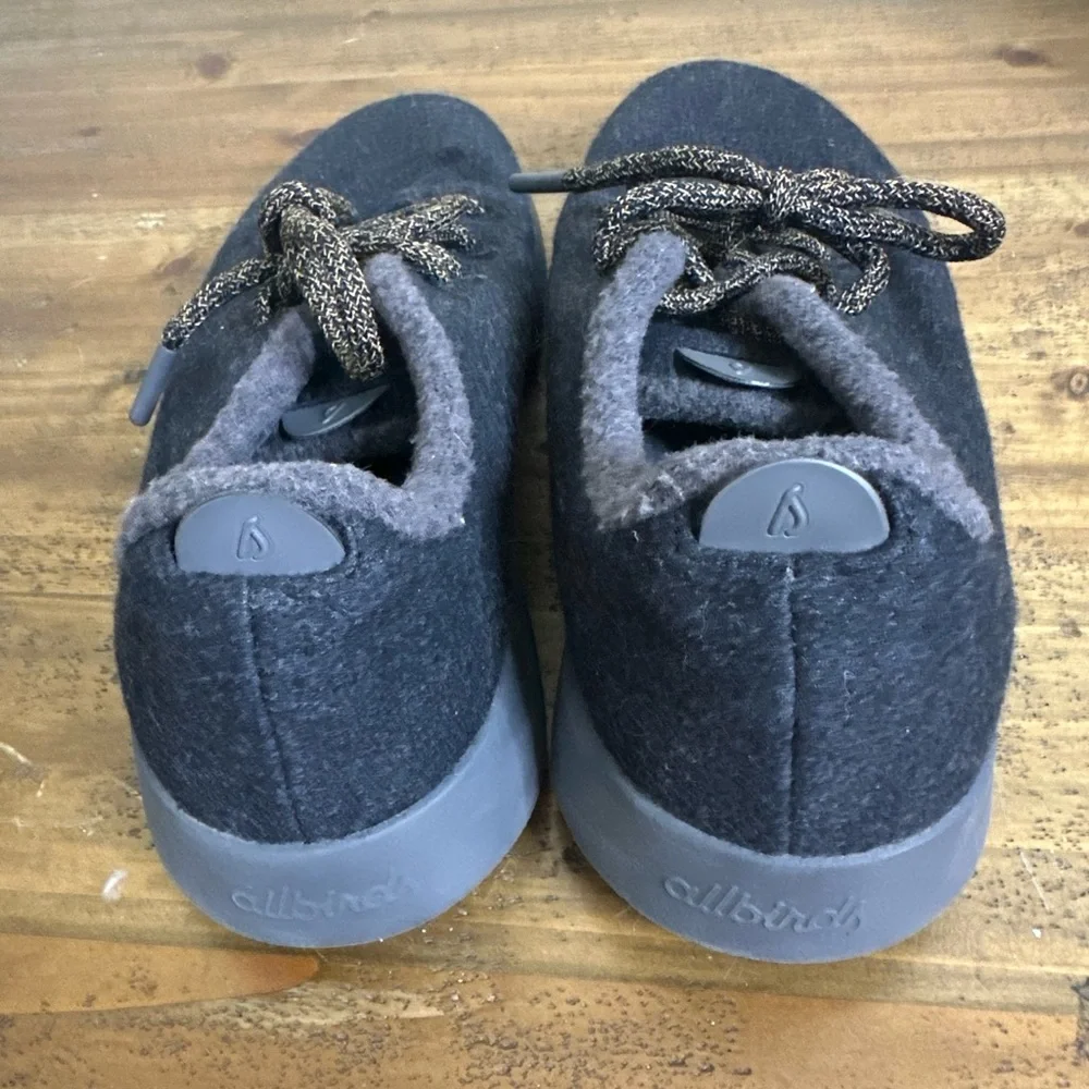 Allbirds Wool Runner Black Sands/Dark Grey Sneaker Shoes Women's Size 11